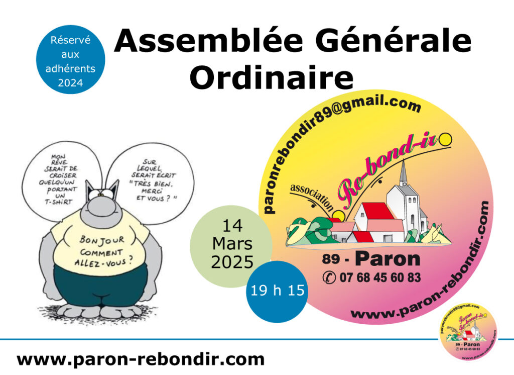 Assemblée générale ordinaire 2024 - 15 Mars 2025